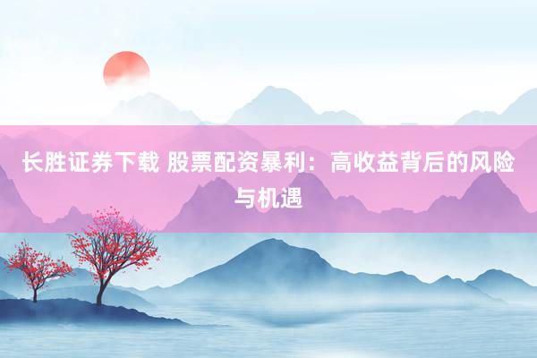 长胜证券下载 股票配资暴利：高收益背后的风险与机遇