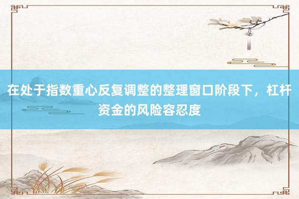在处于指数重心反复调整的整理窗口阶段下，杠杆资金的风险容忍度