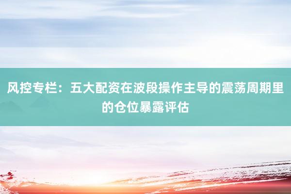 风控专栏：五大配资在波段操作主导的震荡周期里的仓位暴露评估