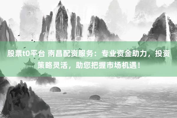 股票t0平台 南昌配资服务：专业资金助力，投资策略灵活，助您把握市场机遇！