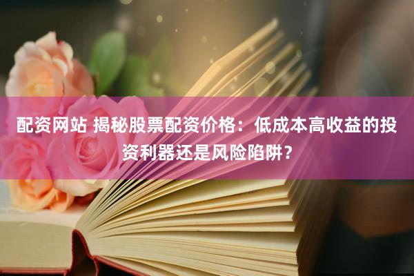 配资网站 揭秘股票配资价格：低成本高收益的投资利器还是风险陷阱？